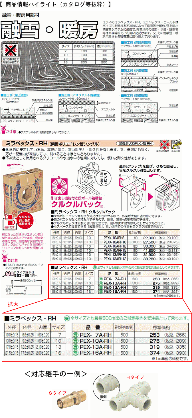 60%OFF!】 温水暖房用架橋ポリエチレン管 7Aペア